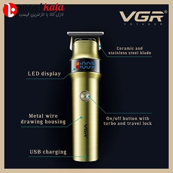 ماشین اصلاح سرو صورت،بدن وی جی آر مدل V-991 VGR-991 کد ۵۸۶۸
