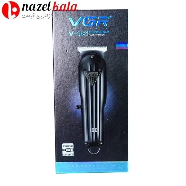 ماشین اصلاح و خط زن ویجی سروصورت ی آر مدل V-982 ماشین اصلاح و خط زن سروصورت ویجی آر مدل V-982 کد ۵۸۶۷