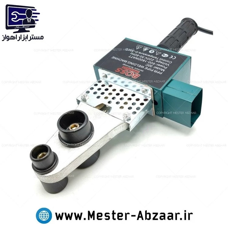 اتو لوله مینی خانگی 1800 وات دیمر دار با لوازم کامل قیچی ، المنت اضافه ، لقمه و دستکش باس مدل BOSS 32C توان 600-1800W کد ۵۸۲۶