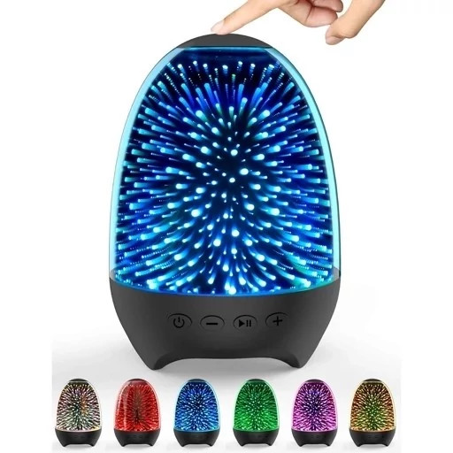 اسپیکر بلوتوثی و چراغ خواب رومیزی قابل حمل لمسی اِیسکول S609 کد ۵۷۳۲