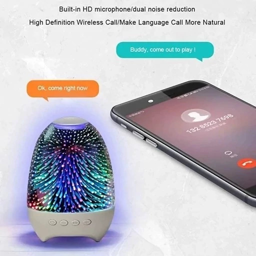 اسپیکر بلوتوثی و چراغ خواب رومیزی قابل حمل لمسی اِیسکول S609 کد ۵۷۳۲