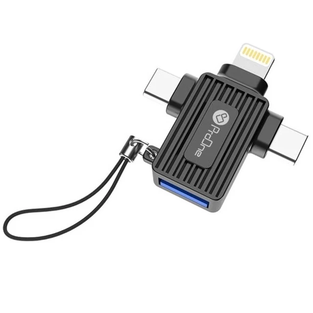 مبدل او تی جی یو اس بی به تایپ سی، لایتنینگ و میکرو یو اس بی پرووان PCO10 ProOne PCO10 3in1 کد ۵۷۰۰
