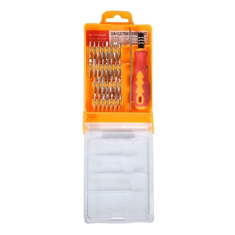 سری پیچ گوشتی و پیچ گوشتی تایپای مدل TP-6032D بسته 32 عددی کد ۵۶۲۸