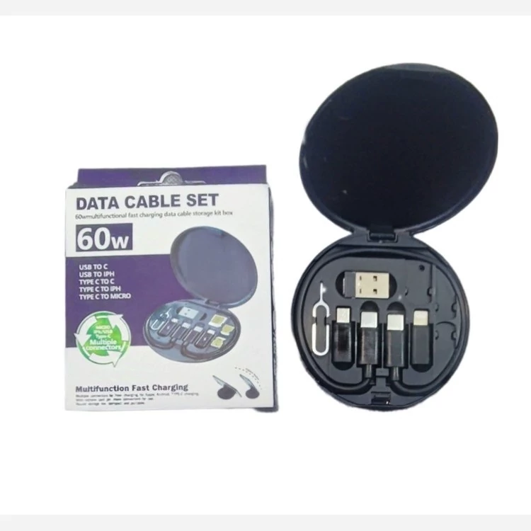 مجموعه لوازم جانبی موبایل مدل data cable set. کد ۵۵۵۶