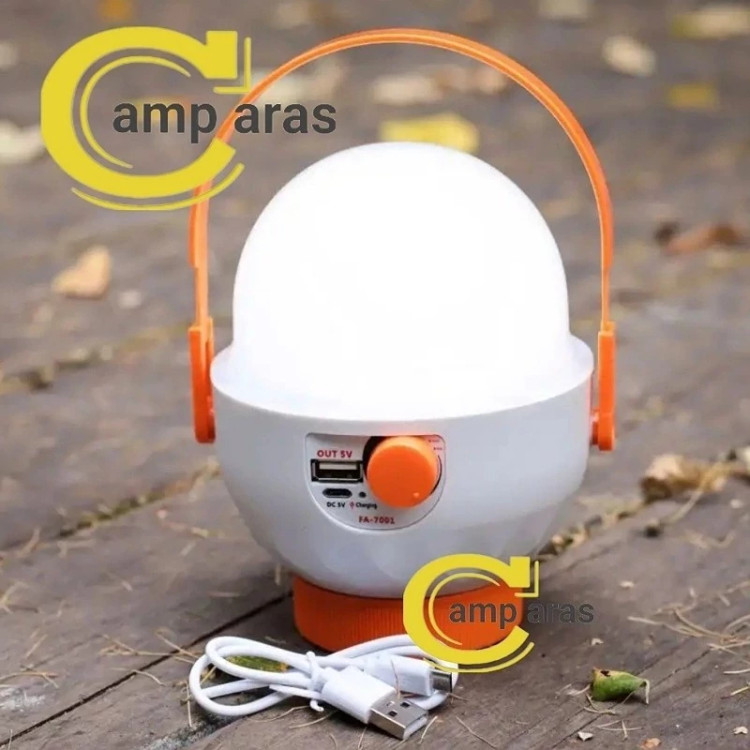چراغ چادر فانوسی شارژی کمپینگ OKGO FA-7001 کد ۵۵۳۴