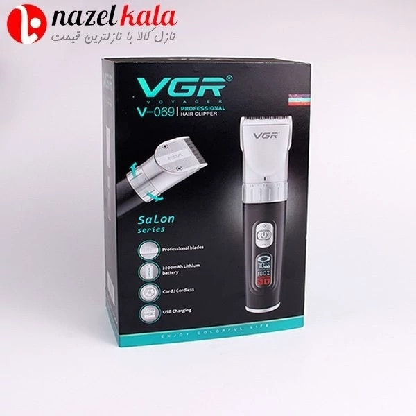 ماشین اصلاح سر و صورت وی جی آر مدل VGR-069 VGR V-069 Professional Hair Clipper کد ۵۴۶۴