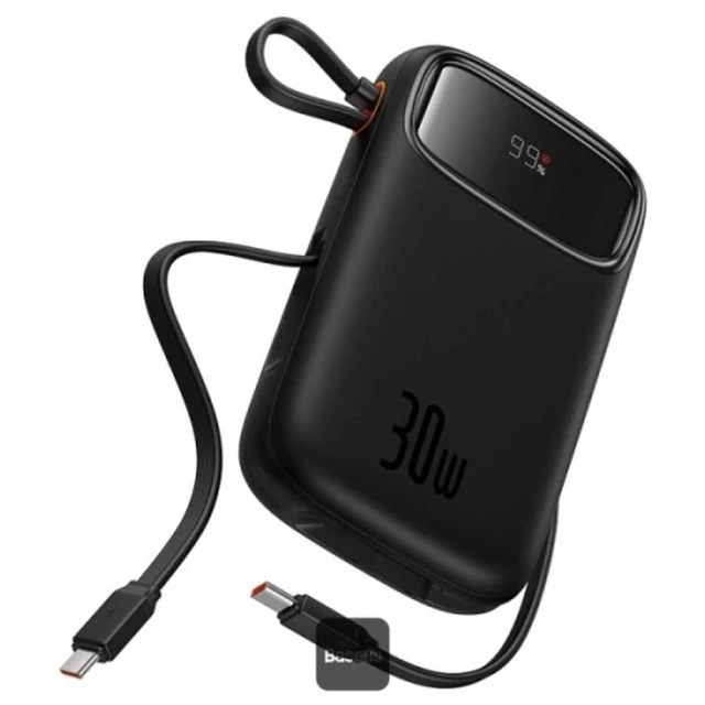 پاوربانک 10000 میلی آمپر USB و تایپ سی 30 وات بیسوس Qpow 2 PPQD4-10C Baseus. کد ۵۴۳۶
