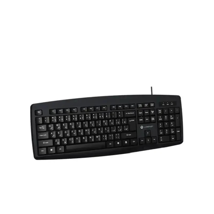 کیبورد با سیم لاجی کی مدل K113B کد ۵۴۲۱