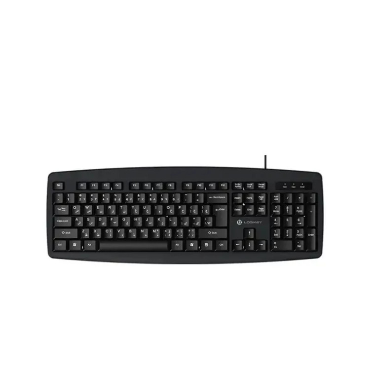 کیبورد با سیم لاجی کی مدل K113B کد ۵۴۲۱