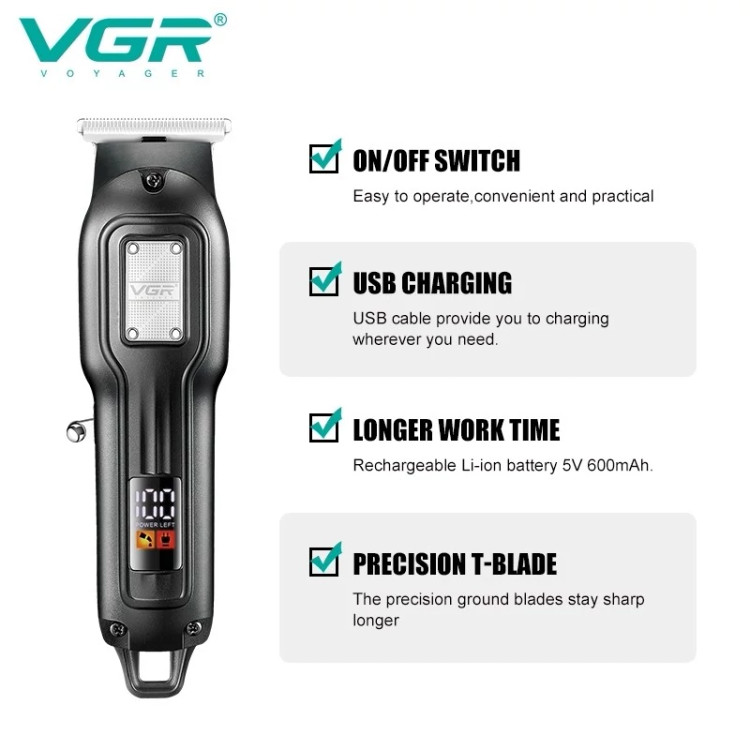 ماشین اصلاح وی جی آر مدل v-918 کد ۵۳۸۴