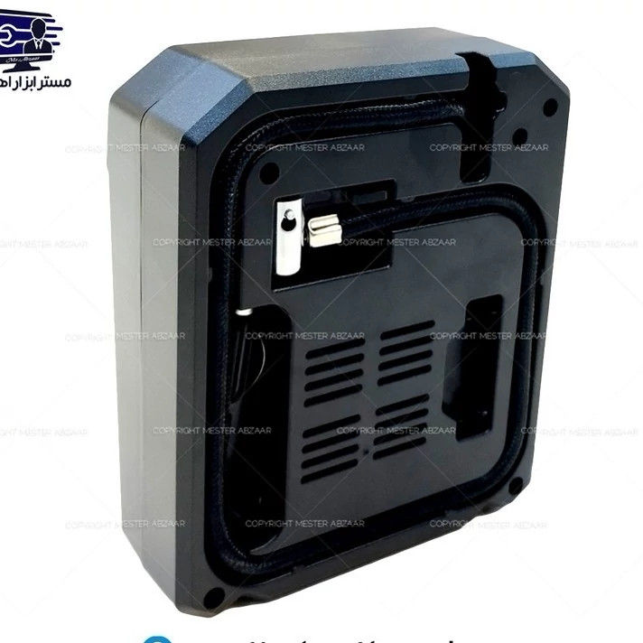 پمپ باد فندکی تک سیلندر خودرو کمپرسور هوا مسافرتی ماشین چراغ دار مدل HQ-X7 کد ۵۳۷۱