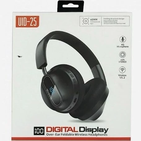 هدفون  بی سیم  DIGITAL DISPLAY UID--25 کد ۵۳۴۳
