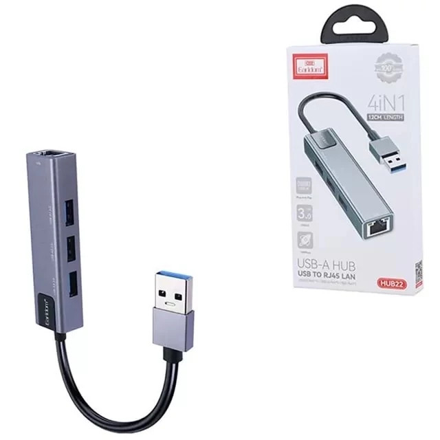 هاب USB 3.0 چهار پورت ارلدام HUB22 Earldom ET-HUB22 کد ۵۳۱۹