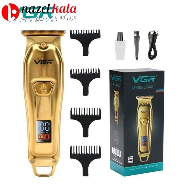 / لوازم برقی و آرایشی / ماشین اصلاح / ماشین اصلاح سر و صورت وی جی ار مدل V-965 کد ۴۹۱۸