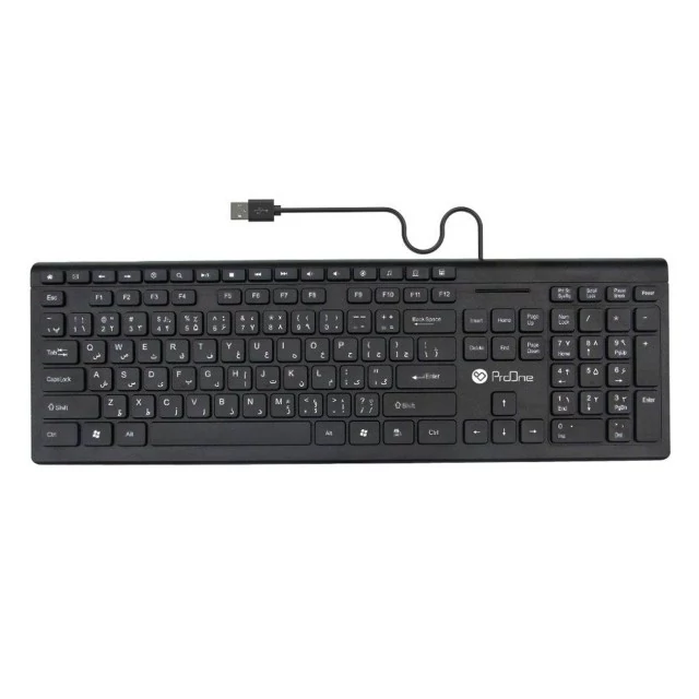 کیبورد سیمی یو اس بی پرووان PKC50 Proone کد ۴۷۹۰
