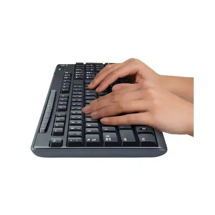 کیبورد با سیم لاجیتک مدل Mk200 Media به همراه ماوس کد ۴۶۸۳