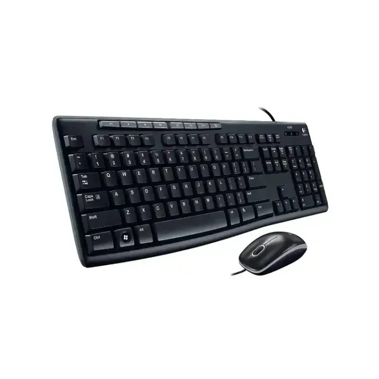 کیبورد با سیم لاجیتک مدل Mk200 Media به همراه ماوس کد ۴۶۸۳