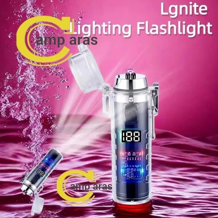 شارژر فندکی پلاسمایی چراغ قوه دار Cylindrical BH-252 کد ۴۶۷۱