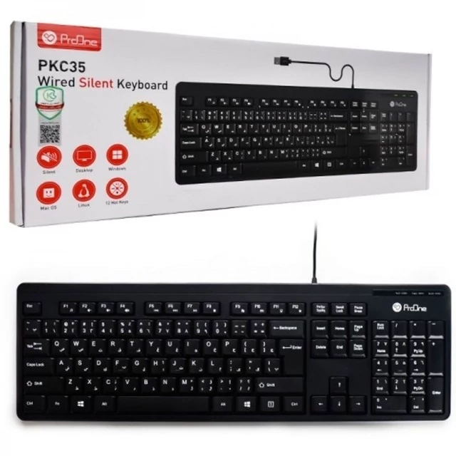 کیبورد سیمی پرووان PKC35 Keyboard کد ۴۶۱۵