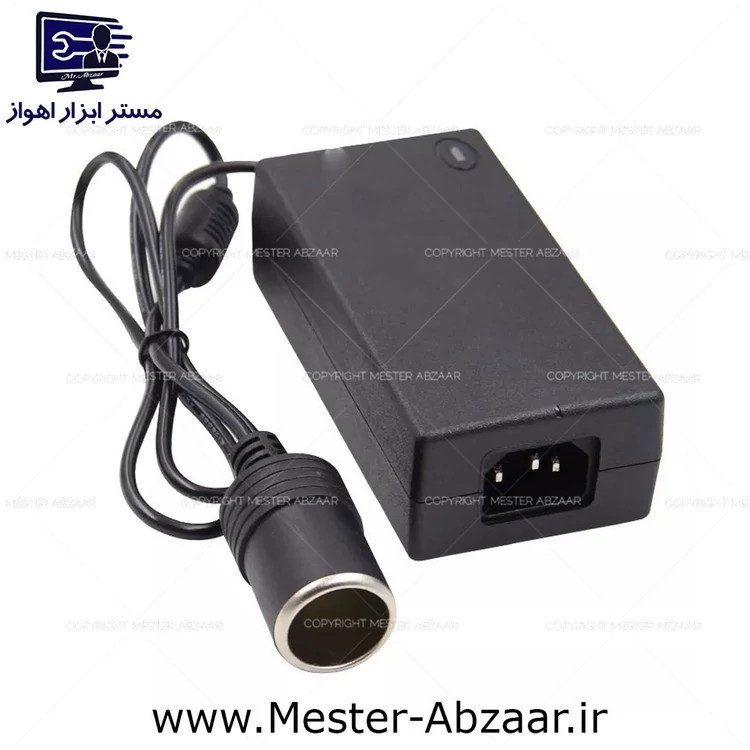 مبدل تبدیل برق شهری 220 به 12 ولت فندکی باتری ماشین 10 و 15 و 20 آمپر انتخابی آداپتور کیفیت بالا آدابتور مدل TRANS 220TO کد ۴۵۸۶