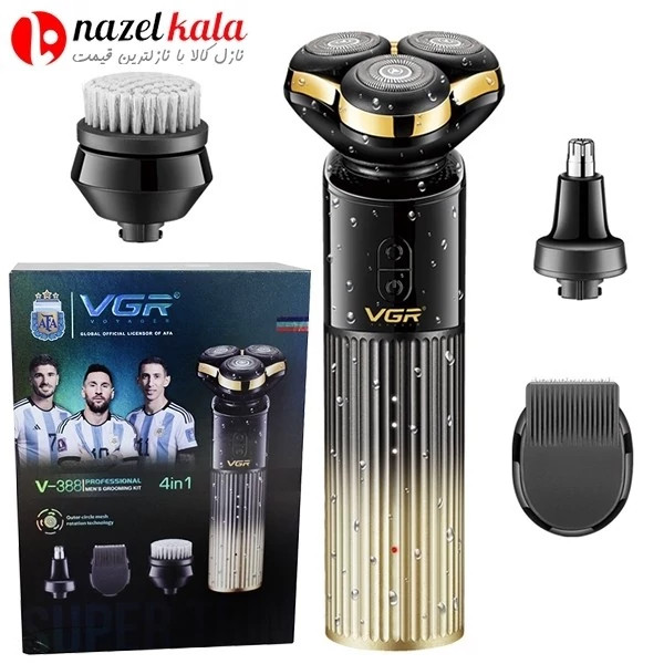 ریش تراش سه تیغ چهار کاره وی جی آر مدل v-388 کد ۴۵۱۸