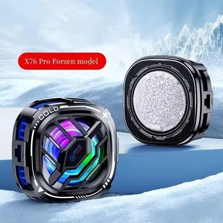 فن خنک کننده رادیاتوری موبایل مدل X76 Pro مگنتی و گیره دار کد ۴۵۰۶