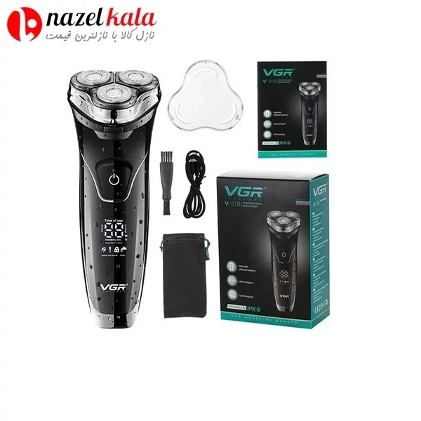 ریش تراش وی جی آر مدل V-318 کد ۴۳۶۲
