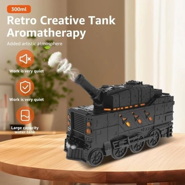 دستگاه رطوبت سازو خوشبو کننده طرح قطار بخار وینتیج مدل vintage Train 300  کد ۴۱۹۱