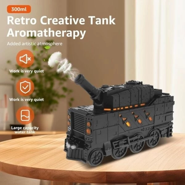 دستگاه رطوبت سازو خوشبو کننده طرح قطار بخار وینتیج مدل vintage Train 300 کد ۴۱۹۱