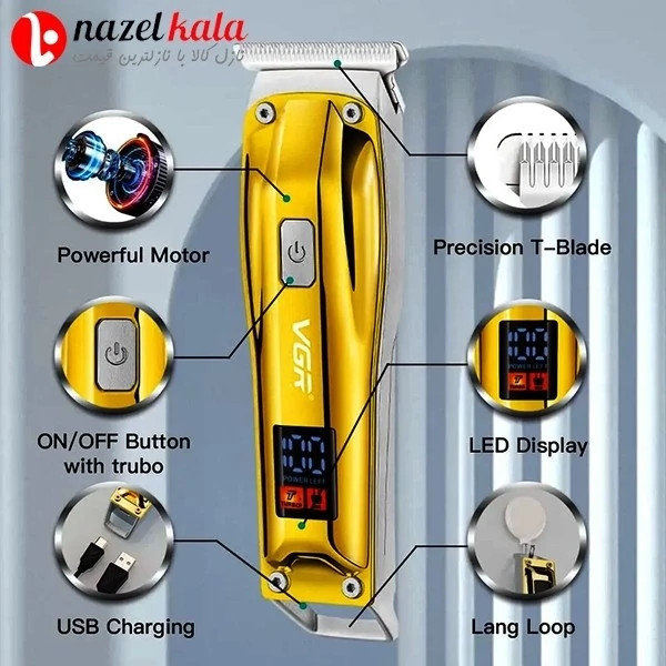 ماشین اصلاح و خط زن وی جی آر مدل V-956 کد ۴۱۷۷