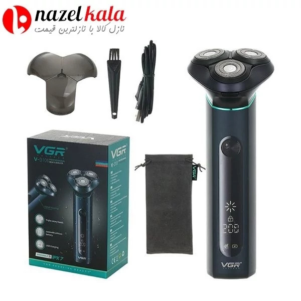 ماشین اصلاح موی صورت وی جی ار مدل V-310 کد ۴۱۳۷