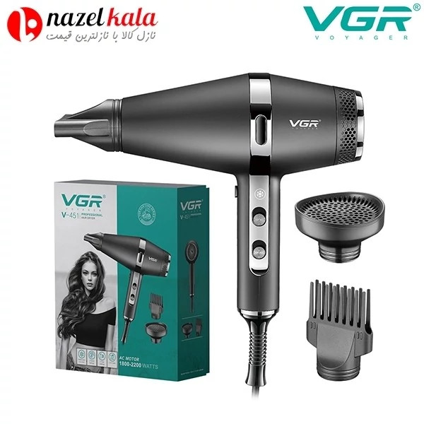 سشوار وی جی آر مدل V-451 کد ۴۱۱۷