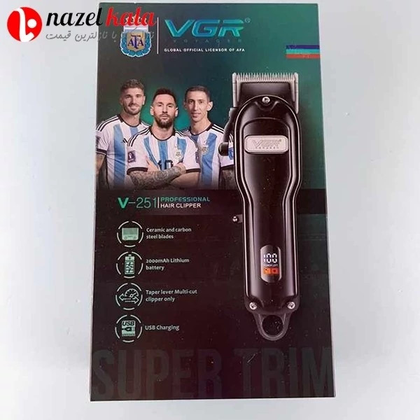 ماشین اصلاح وی جی آر مدل V-251 کد ۴۰۹۵