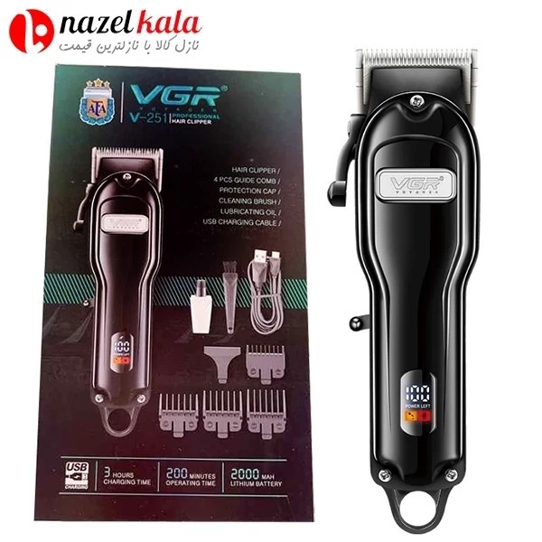 ماشین اصلاح وی جی آر مدل V-251 کد ۴۰۹۵