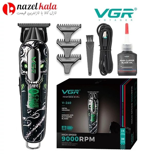 ماشین اصلاح وی جی آر مدل v-260 کد ۴۰۷۵
