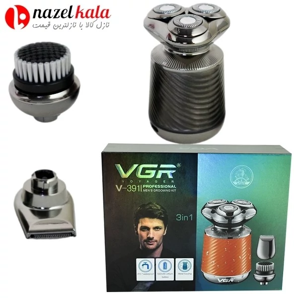 ریش تراش سه کاره وی جی آر مدل v-391 کد ۴۰۷۴