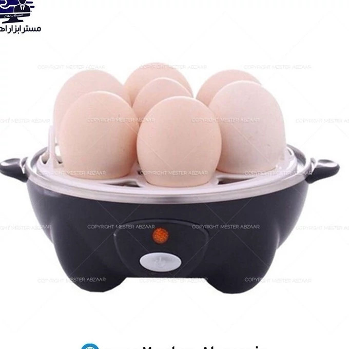 تخم مرغ آب پز کن درب استیل 360 وات مخزن 7 عددی فوما ژاپن خانگی تخم مرغ پز مدل FUMA JAPAN FU-853 کد ۴۰۵۳