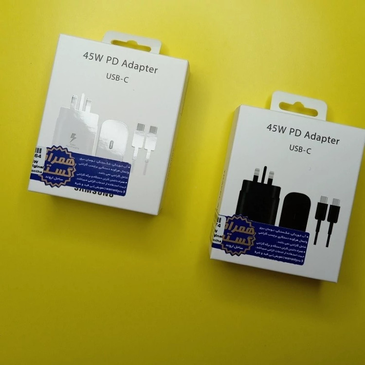 شارژر دیواری اورجینال سامسونگ مدل EP-TAB845 همراه با کابل 45 وات