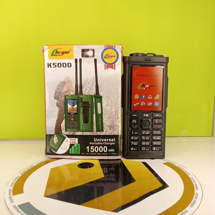 گوشی ساده ارتشی هوپ مدل K5000 سه سیمکارت hope K5000 (بدون گارانتی شرکتی)