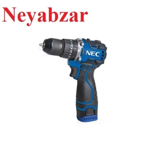 دریل پیچ گوشتی شارژی 16.8 ولت براشلس nec مدل1677 کد ۳۴۱
