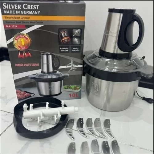 خردکن 10 لیتری سیلور کرست آلمان- 10 تیغه - موتور بزرگ 9000W وات- مدل 2024