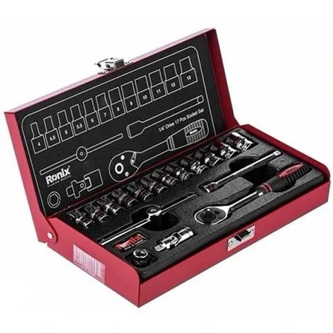 مجموعه بکس 17 عددی رونیکس مدل RH-2617 سایز 4 اینچ