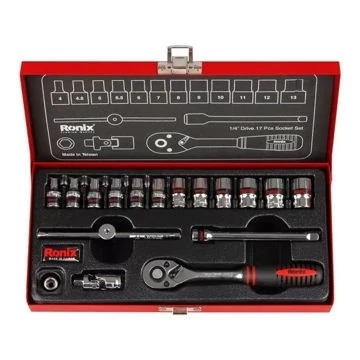 مجموعه بکس ۱۷ عددی رونیکس مدل RH-2617 سایز ۴ اینچ