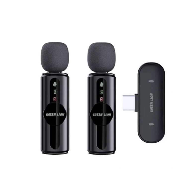 میکروفون یقهای بیسیم گرین لاین مدل GM-76X با حذف نویز ۳ سطحی