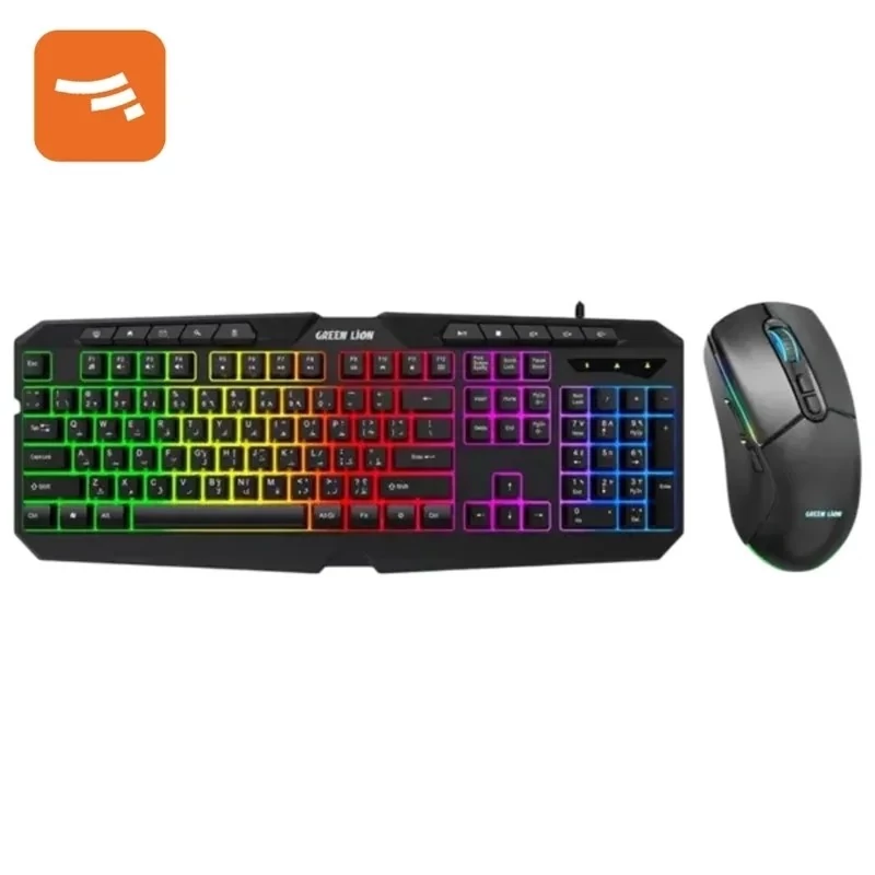 کیبورد و موس گیمینگ بی سیم گرین لاین مدل GKM-400 کد ۹۸۸۱