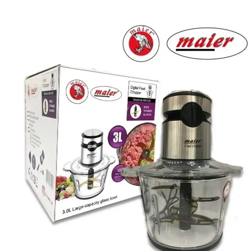 خردکن مایر مدل MR-493 ظرفیت ۳ لیتر با ۶ تیغه کد ۹۸۲۳