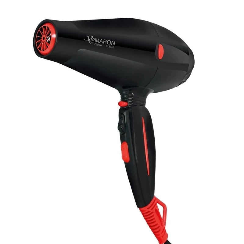 سشوار حرفه ای پرومارون مدل RL8809 با باد سرد و متمرکزکننده 9821
