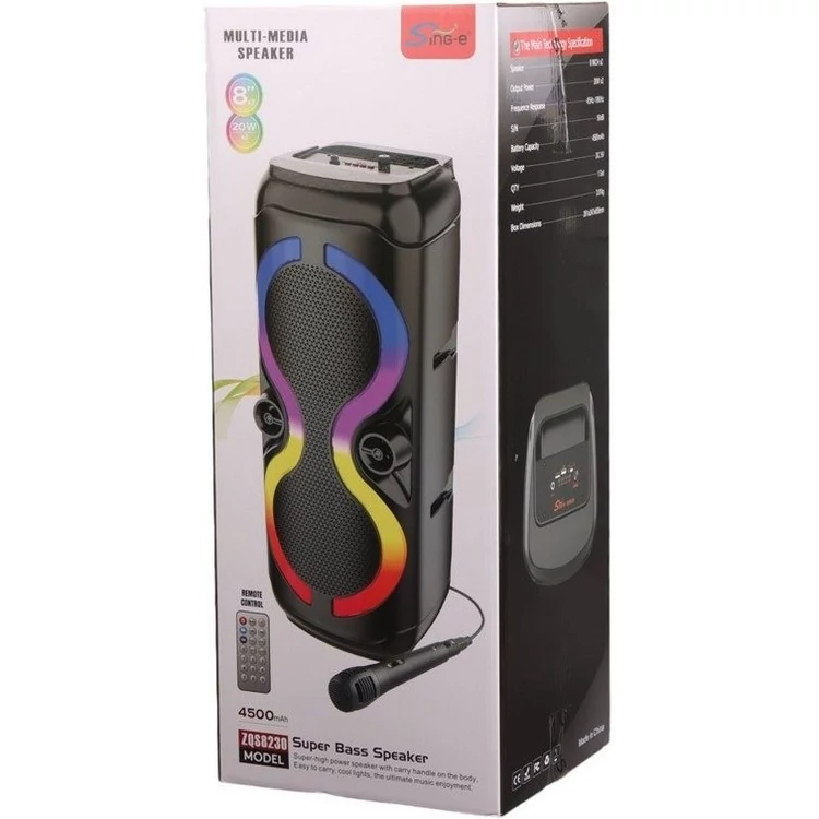 اسپیکر سینگ ای ZQS8230 دارای میکروفون کنترل و کابل شارژ  کد ۹۷۶۹