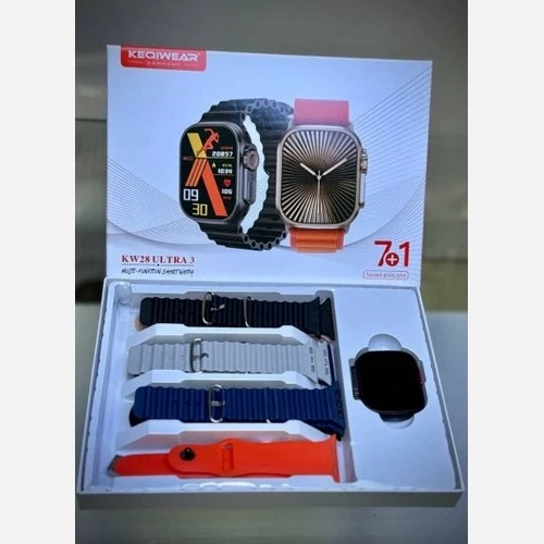 ساعت هوشمند KW28 Ultra3 با نمایشگر AMOLED و GPS کد ۹۶۹۸