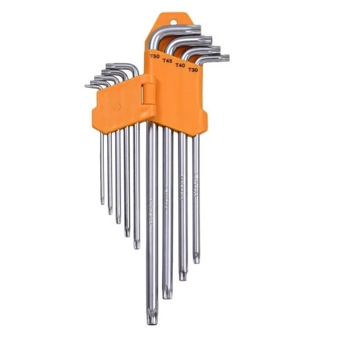 آچار آلن ستاره ای اینکو مدل H-H-K-13092 مجموعه 9 عددی برند کد ۹۴۵۴